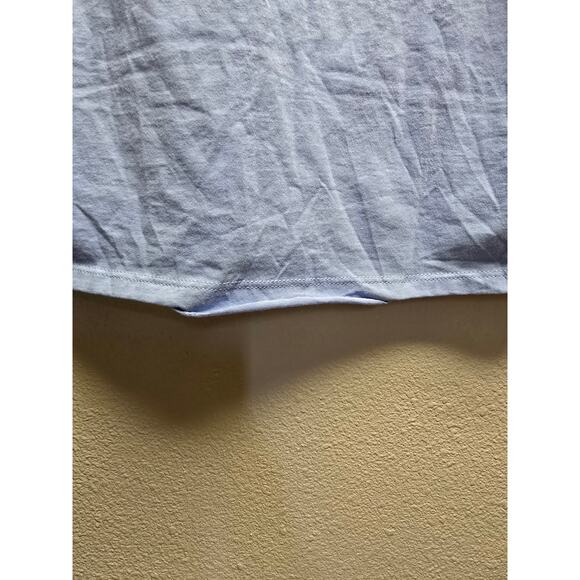 Vintage North Dakota Shirt Test Print Tee Blue Large Floral Graphic - Picture 6 of 8